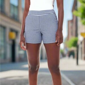 Contemporaine, Simon’s | Black & White Gingham High-Rise Shorts | Summer Classic